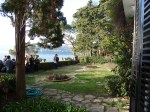 La terrasse de la Villa Santo Sospir, aujourd'hui, avec vue sur la mer